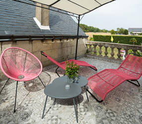 le clos marie - suite cocoon, la terrasse